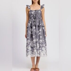 NWT En Saison Sydney Floral Tiered Midi Sundress